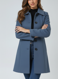 Nives Single-Breasted Long Winter Coat