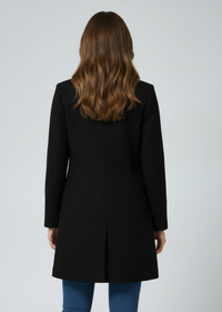 Nives Single-Breasted Long Winter Coat
