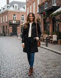 Nives Single-Breasted Long Winter Coat