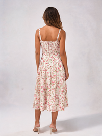 Katinka Bustier-Waist Midi Dress