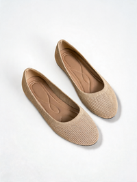 Vittoria Bow-Detail Round-Toe Ballet Flats