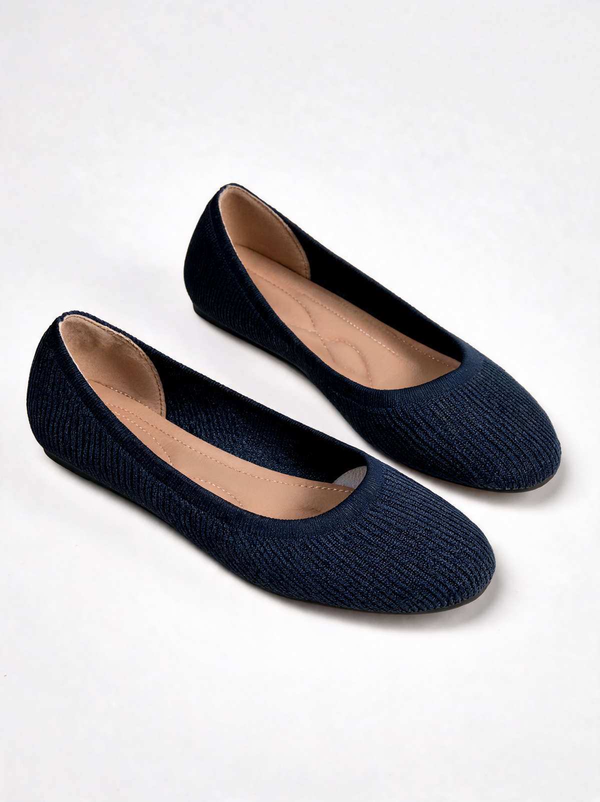 Vittoria Bow-Detail Round-Toe Ballet Flats