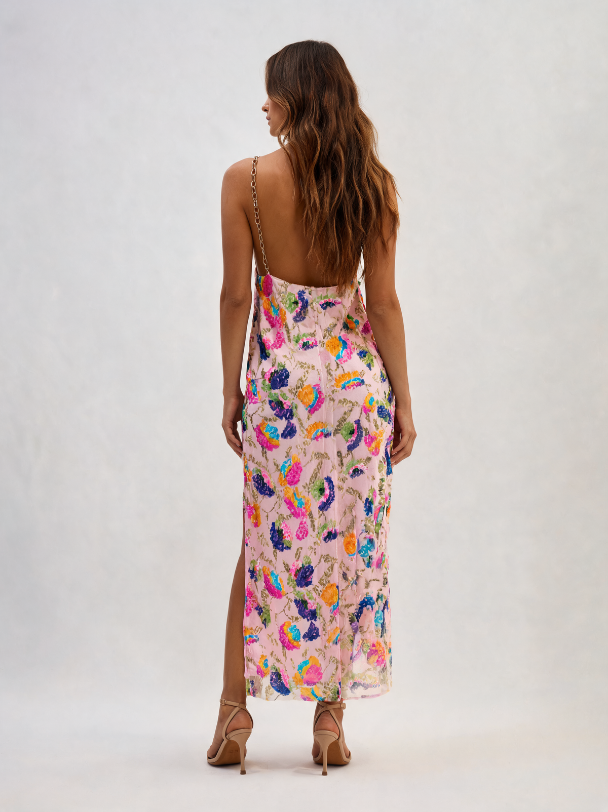 Laureline Sequin-Embroidered Backless Maxi Dress