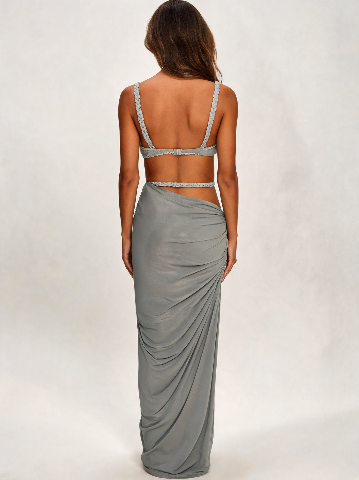 Cutenew Pleated Camisole & Maxi Skirt Set