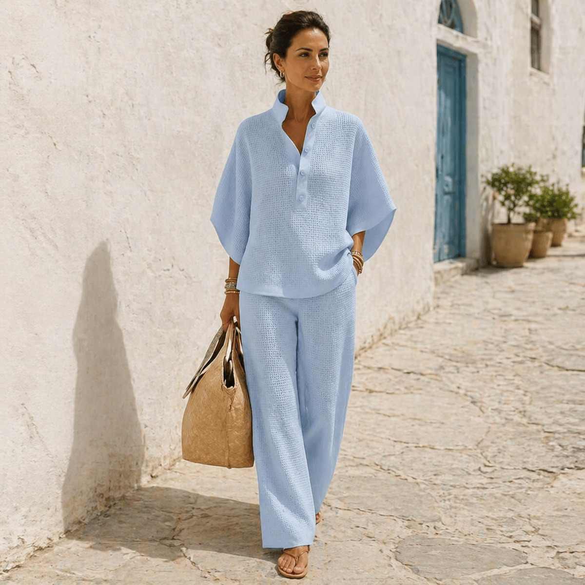Vienelle Waffle-Knit Two-Piece Set - product image 6