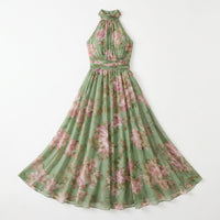 Rosalie Floral Halter Summer Maxi Dress - product image 2
