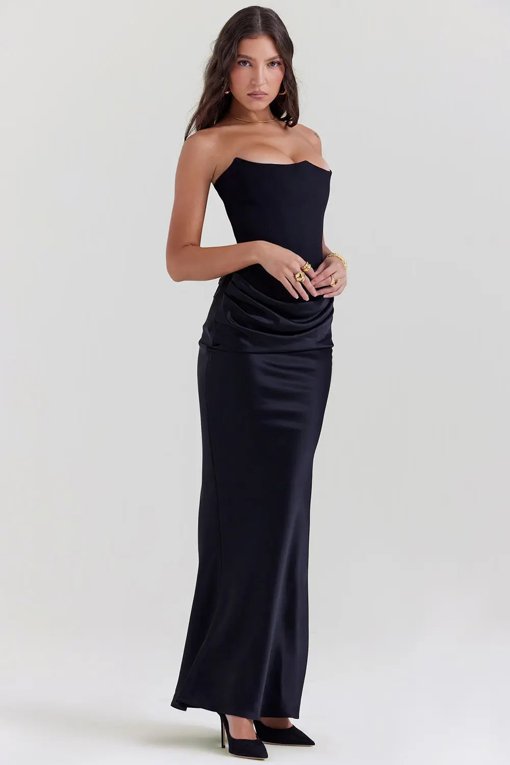 Moni Strapless Corset Maxi Dress - product image 8