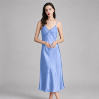 Giada Satin-Look Lace-Trim Sleeveless Nightdress